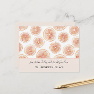 Winderige Grapefruit Denk aan Jou Briefkaart