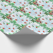 winderige kerst cadeaupapier (Hoek)