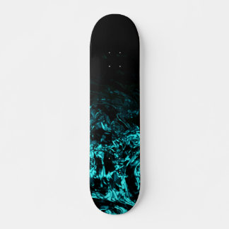 Winderige Nacht turquoise blauw zwart Skateboard