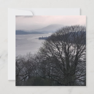 Windermere en hiver - Carte plat Lake District
