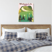 Windermere meer Reisposter Canvas Afdruk (Insitu (Slaapkamer))