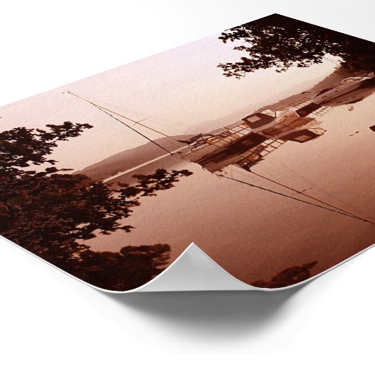 Windermere op Dawn Poster (Hoek)