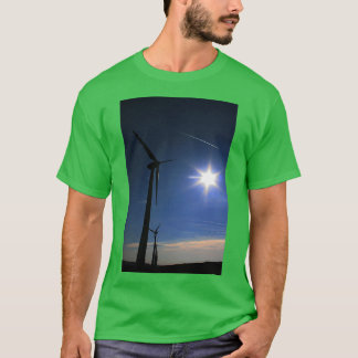 Windfarm en Blue Sky T-shirt