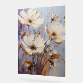 Windflower - Bloem in dikke verf laag aangebracht Acryl Bord (Hoek)