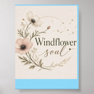 Windflower Ziel Poster