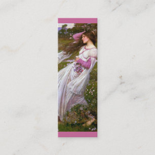 Windflowers door John William Waterhouse Mini Visitekaartje