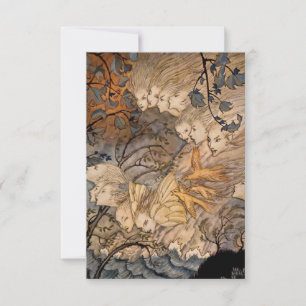 “Windgeesten” door Arthur Rackham Bedankkaart
