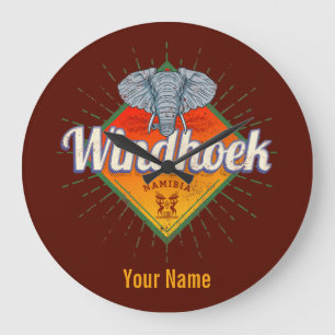 Windhoek Namibië Retro Elephant Afrika Grote Klok
