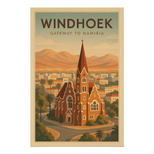WINDHOEK – Poort naar Namibië Perfect Poster