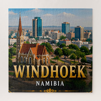 Windhoek Woestijn Horizonten en Namibische Geest Legpuzzel