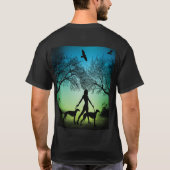 windhond avondwandeling t-shirt (Achterkant)