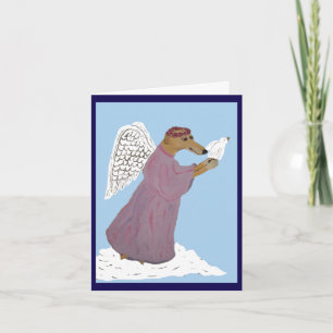 Windhond Engel met Witte Duif