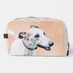 Windhond Schilderij Mooie Rode Witte Originele Hon Toilettasje