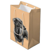 Windhondhoutskooltekening Medium Cadeauzakje (Voorkant Gekanteld)