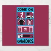 Windies Cricket West Indies Test Cricket Bier Etiket (Enkel label)