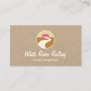 Winding River Horizon Natuur Logo Visitekaartje