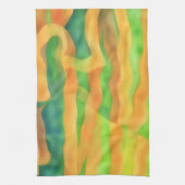 Winding Roads Artsy Abstract Kitchen Towel Theedoek (Verticaal)