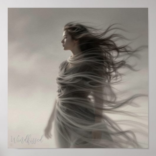 Windkissed - Impression d'art numérique de fantasy (Devant)