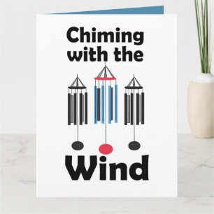 Windklokken Ontwerp Klinkend met de Wind  Kaart