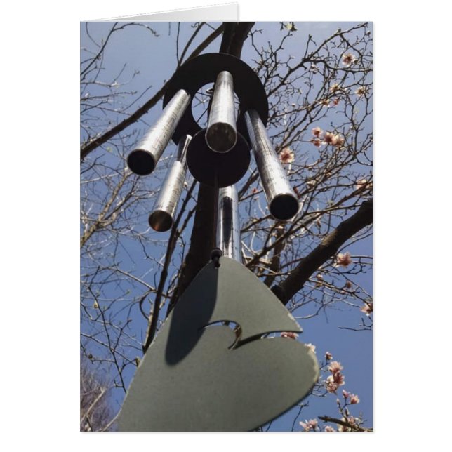 Windklokkenspel en Magnolia Branches Blank Kaart (Voorkant)