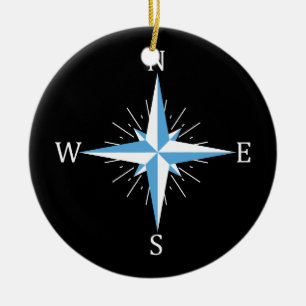 Windkompas Keramisch Ornament