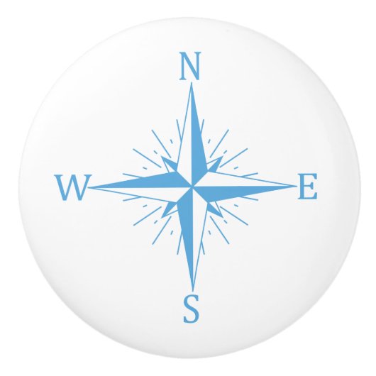 Windkompas Keramische Knop (Voorkant)