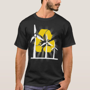 Windkracht Recycling I Wind Power Wind Renewable W T-shirt