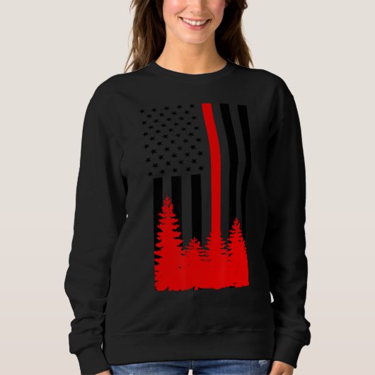 Windland Fireman Firefighter Thin Red Line Honor A Trui (Voorkant)