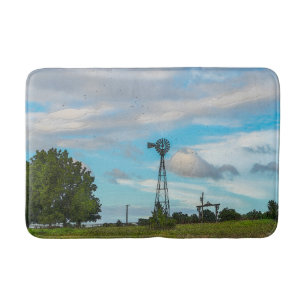Windmill Bird Flock Badmat