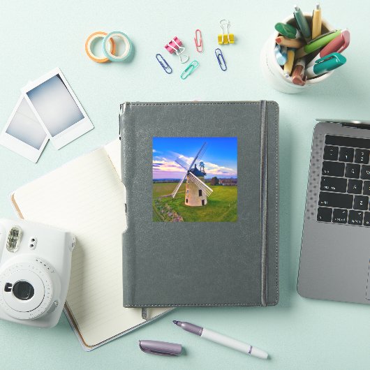 Windmill Blue Sky Sticker (iPad Cover)