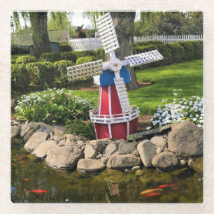 Windmill Garden Decor Glazen Onderzetter