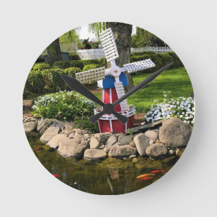 Windmill Garden Decor Ronde Klok