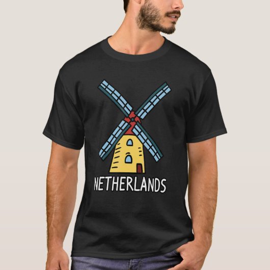 Windmill Holland Nederland 1 T-shirt (Voorkant)