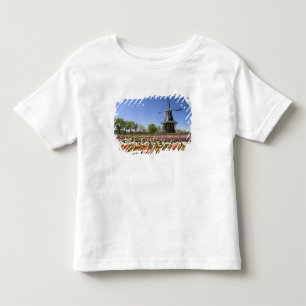 Windmill Island park met tulpen in bloei Kinder Shirts