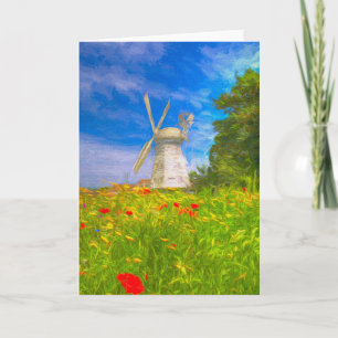 Windmill Meadow Art Kaart