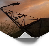 Windmill Saguaro Cactus Skeleton Arizona Sunset Poster (Hoek)