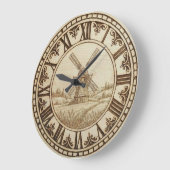 Windmill - Wall Clock Grote Klok (Hoek)