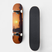 Windmills bij zonsondergang, Kinderdijk, Nederland Skateboard (Voorkant)