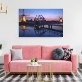 Windmills et pont-levis à l'impression de toile co (Insitu(Salon))