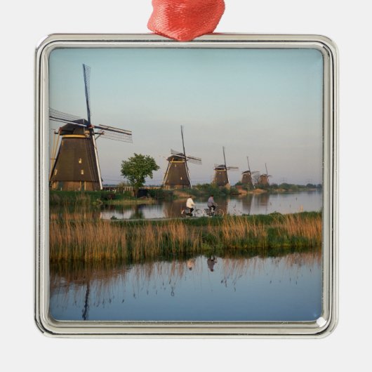 Windmills, Kinderdijk, Nederland Metalen Ornament (Voorkant)