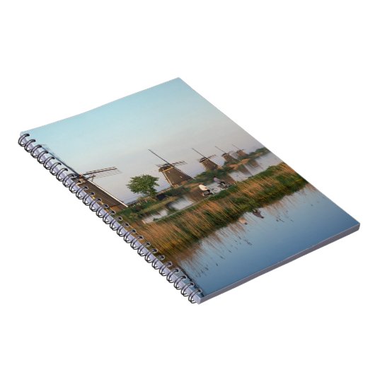 Windmills, Kinderdijk, Nederland Notitieboek (Rechterzijde)