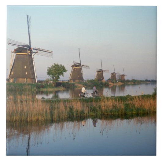 Windmills, Kinderdijk, Nederland Tegeltje (Voorkant)