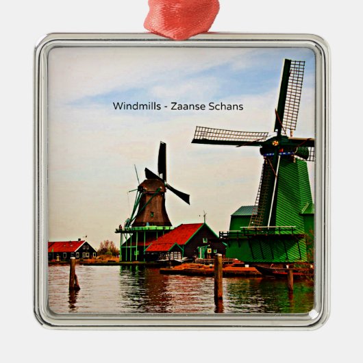 Windmills-Zaanse Schans Metalen Ornament (Voorkant)