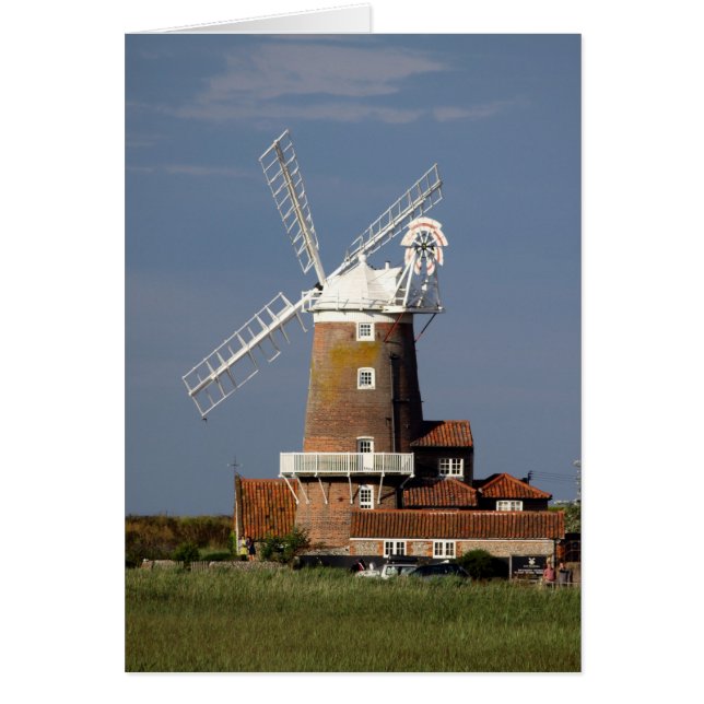 Windmolen bij Cley, North Norfolk. (Voorkant)