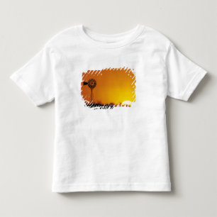 Windmolen bij zonsondergang, Sinton, Texas, USA Kinder Shirts
