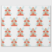 Windmolen Cadeaupapier (Vlak)