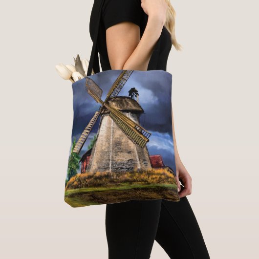 windmolen-Canvas tas (Dichtbij)