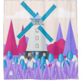 Windmolen Douchegordijn (Voorkant)