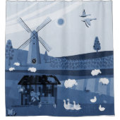 Windmolen Douchegordijn (Voorkant)