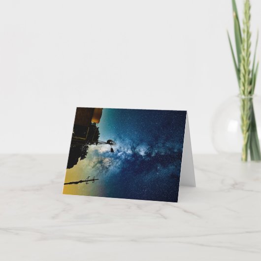 Windmolen en sterren bedankkaart (Voorkant)